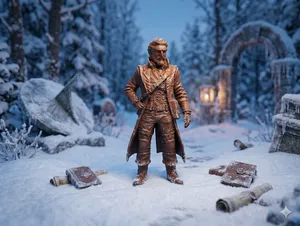 Fantasy Miniature: Time Traveler Man