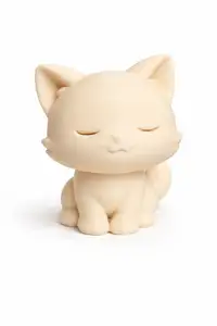 Cute Chibi Cat (Sleepy Edition) | Easy Print | No Supports | 3D Printable STL/3MF