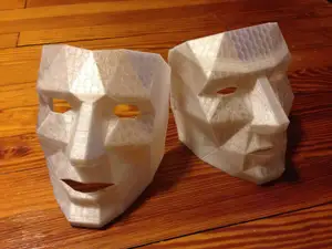 Low Polygon Mask easy breathing
