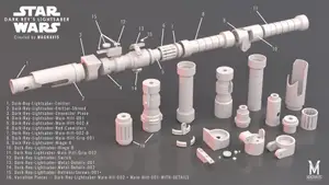 Darkside Rey Lightsaber - The Rise of Skywalker