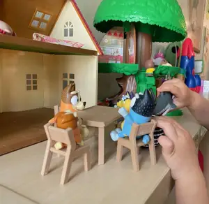 Mid-century Modern Inspired Dollhouse Table and Chairs
