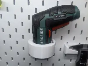 Electric screwdriver holder Parkside PAS 4 C4 for Ikea skadis or similar