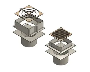 Wall mounted Noctua air ventilation - 120 and 92 fan