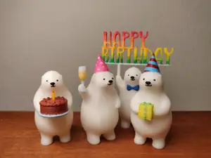 KUMATY : Polar Bear "Happy Birthday" Pack