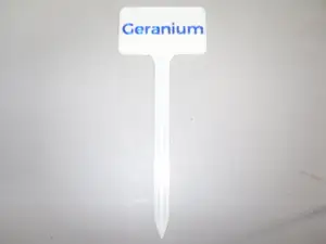 Plant Label Geranium