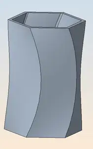 Hexagone pen cup