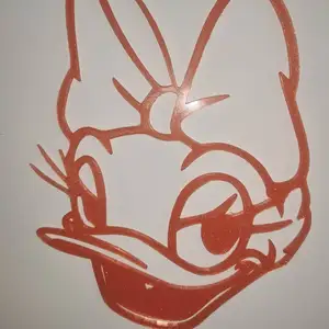 daisy duck face wallart