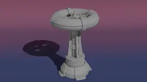 Steampunk Tesla Coil Tower Miniature