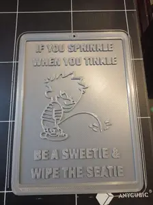Toilet sign.