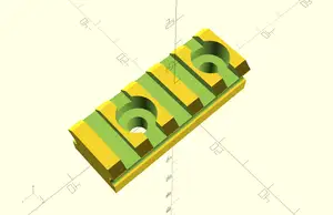 NATO Rail (Picatinny Rail), parametric, customizable