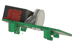 SCX24 front body mount with servo winch