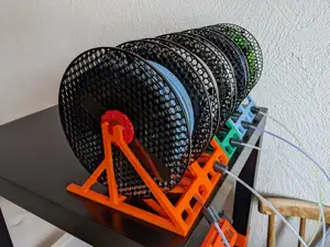 Narrow (double) stand for 75mm Integrated Auto-Rewind Spool Holder