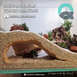 Riptide - Aquarium & Terarium Cave - Fish, Shrimp, Reptile, Insect, Snake and Spider corner hide