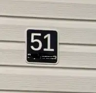 House Number + Street name sign