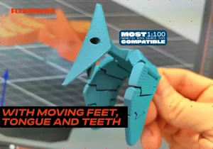 FlexiDinos Bertha the flexi Pterodactyl print in place articulated dinosaur