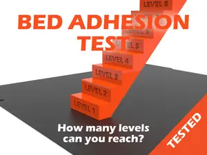 BED ADHESION TEST - BED ADHESIVE TESTER - (How far can you get ??)