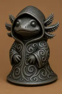 cute axelot sculpture