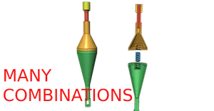 Fishing Float bobber, more versions easy print without support, tested