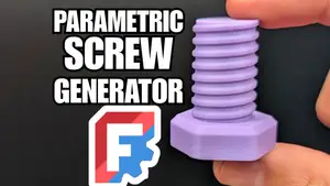 3D Printable Screw Generator for FreeCAD (Optimized Threads)