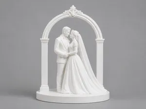 Hochzeitsfigur unter Bogen - Wedding figure under bow