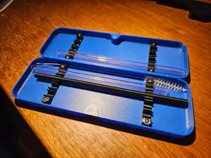 Strohhalm / Drinking straw box / holder / with inserts and magnet / Aufbewahrung / case
