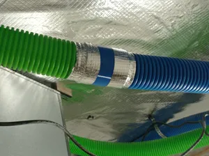 coupling, cap for flex air pipe 75mm/Spojka a zátky pro hadici vzduchotechniky 75mm