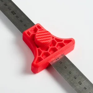 Guide / stop for Steel ruler - parallel lining