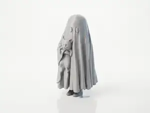 Cat And Ghost Figurine Animals Collectible 3D Printable