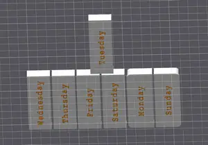 Daily Pill Box with 3 slots per day for pills