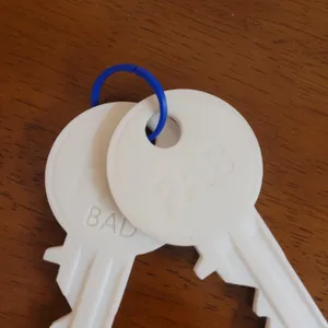 Keychain Ring for Thorin's Cylinder Lock Model and the Bad Key