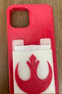 iPhone 12 Pro Case Star Wars Rebel w/ 2 Credit Card Holder