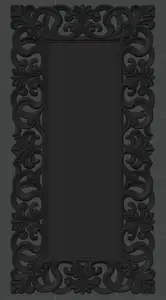 Long rectangular baroque frame