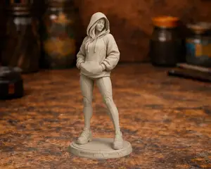 Girl in Hoodie – Casual Female Figure