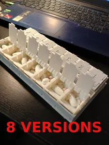 Weekly Pill Box Pill Organizer removable boxes Pill Case Pill Container Pills organizer Pills box Pill box easy printable without support more versions