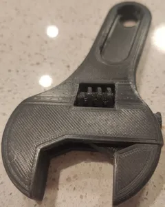 STUBBY SPANNER - 3D Printable Adjustable Wrench