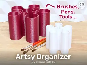 Artsy Organizer (Brush, pen or tool desktop stand)