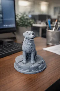 Realistic Labrador Dog Statue – High Detail Decor