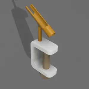 Clamp-on Swiveling Airbrush Stand