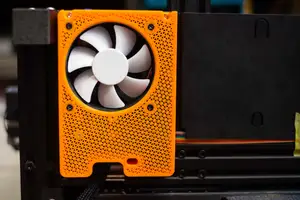 Ender 3 V2 / Pro motherboard cover for 80X25mm fan (no support)