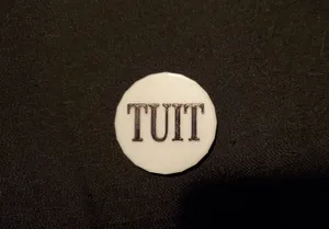 Raised Letters Round TUIT