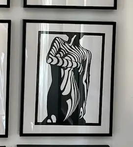 zebra woman wall art 2d for laser (remix)