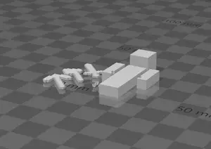 Articulated Minecraft Model with tools