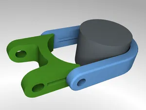 Bicycle seatpost tube (32.4 mm) clamp with eyelets