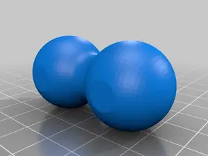 Easy to print RAM Mount double-ball