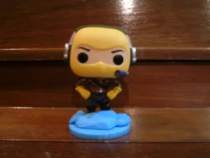Funko Pop stand for Fortnite Raptor figurine