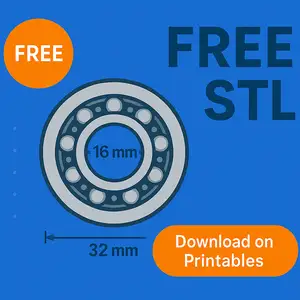 Ball Bearing 16×32 mm – 3D Printable Model