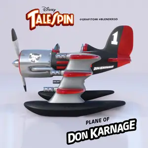 TaleSpin - Don Karnage's Plane
