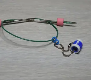 Stitch Marker and Counter Holder for Circular Knitting Needles