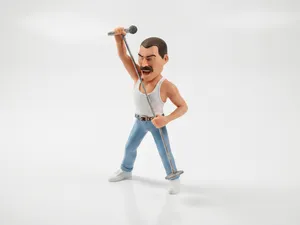 Freddie Mercury Figurine Musician 3D Printable