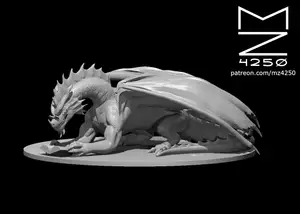 Red Dragon Reading a Book